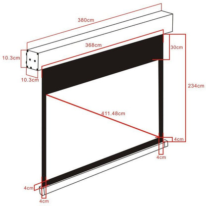 Multibrackets M 16:9 Motorized Projection Screen 360x200, 162"
