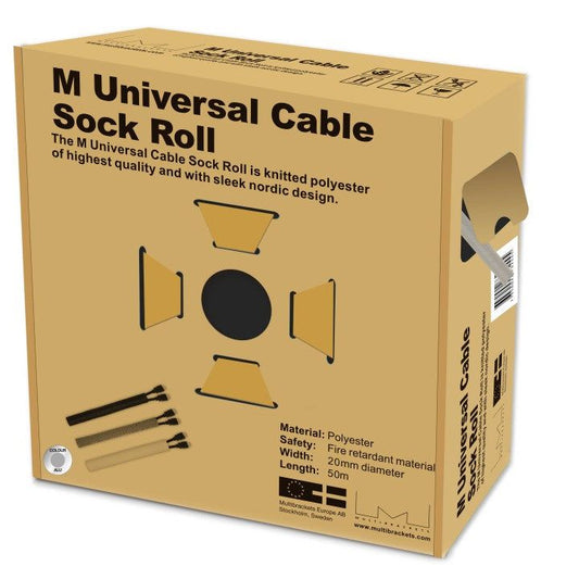 Multibrackets M Universal Cable Sock Roll Silver 20mm-W 50m-L