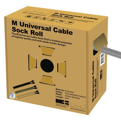 Multibrackets M Universal Cable Sock Roll Silver 55mm-W 50m-L