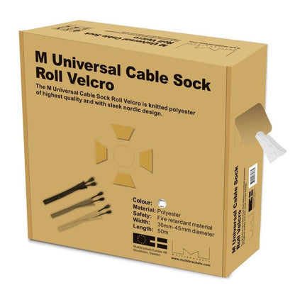 Multibrackets M Cable Sock Roll Velcro White 50m-L
