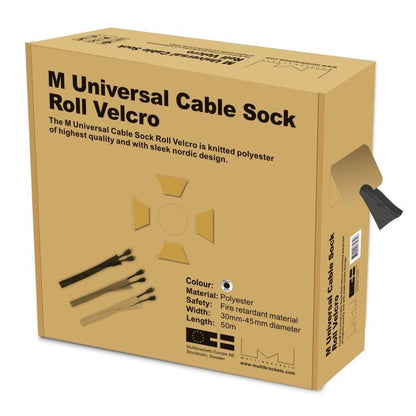 Multibrackets M Cable Sock Roll Velcro Black 50m-L