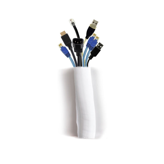 Multibrackets M Universal Cable Sock Self Wrapping 40mm White 25m
