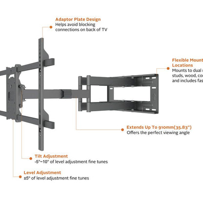 Multibrackets M Universal Long Reach Arm 910mm HD, Dual