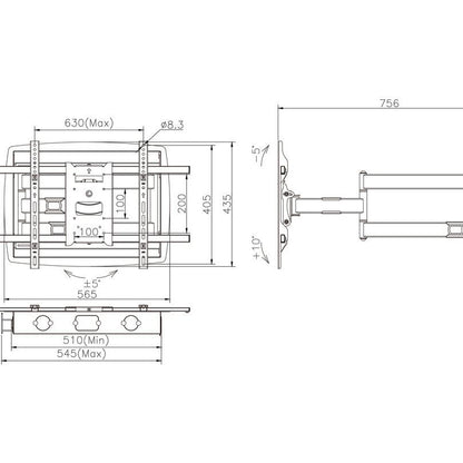 Multibrackets M Recessed Full Motion Flexarm