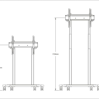 Multibrackets M Motorized Floorstand 60kg Black