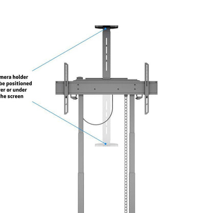 Multibrackets M Motorized Floorstand Incl cabinet & camerashelf 120kg Black