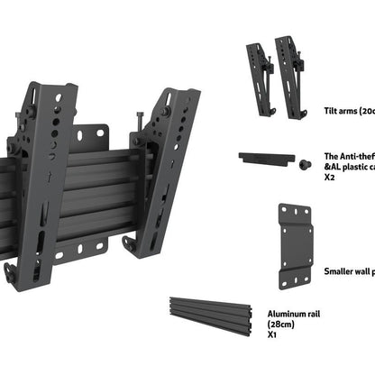 Multibrackets M Wallmount Pro MBW1U Tilt 200 Black