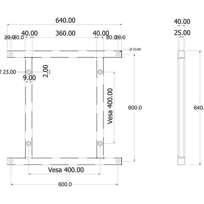 Multibrackets M Extender Kit Push SD 600x600