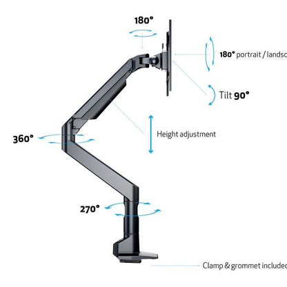 Multibrackets M VESA Gas Lift XL Single Black HD