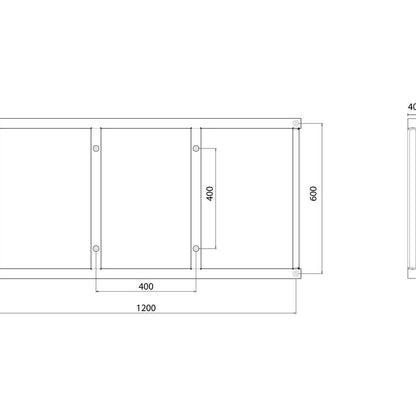 Multibrackets M Extender Kit Push SD 1200x600