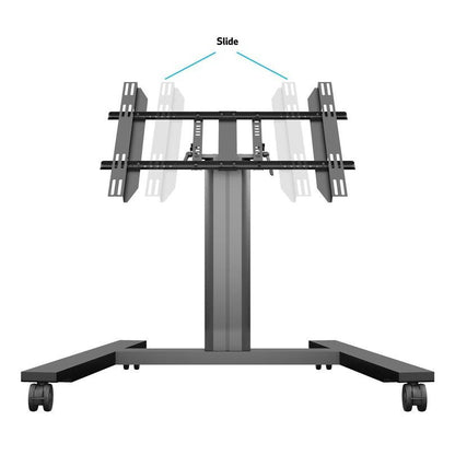 Multibrackets M Public Display Stand 80 HD Wheelbase Single Black