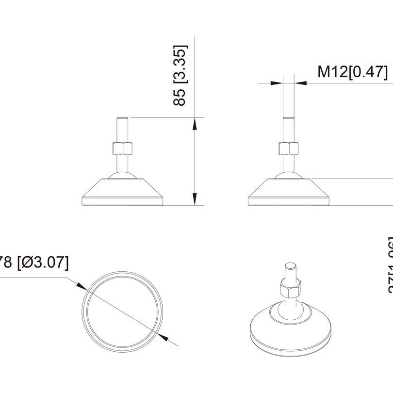 Multibrackets M Pro Series - Adjustable Feet Pro