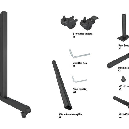 Multibrackets M Pro Series - Wheelbase 300cm Pro inc castors