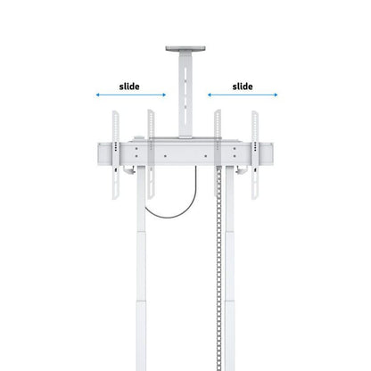 Multibrackets M Motorized Floorstand Incl cabinet & camerashelf 120kg White