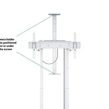 Multibrackets M Motorized Floorstand Incl cabinet & camerashelf 120kg White