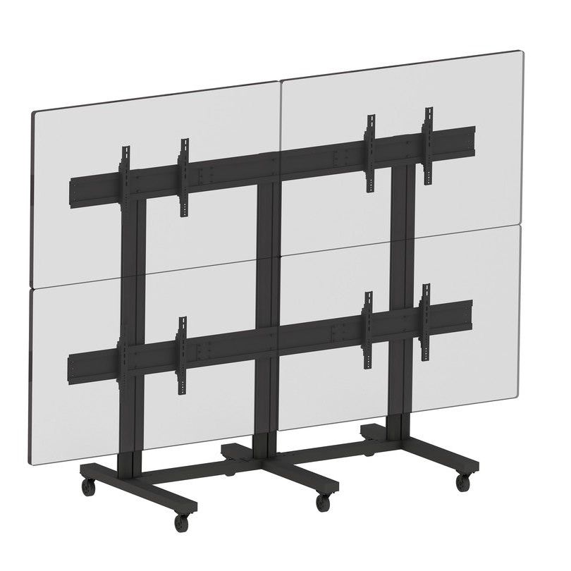 Multibrackets M Public Video Wall Stand 4-Screens 65-75" Black