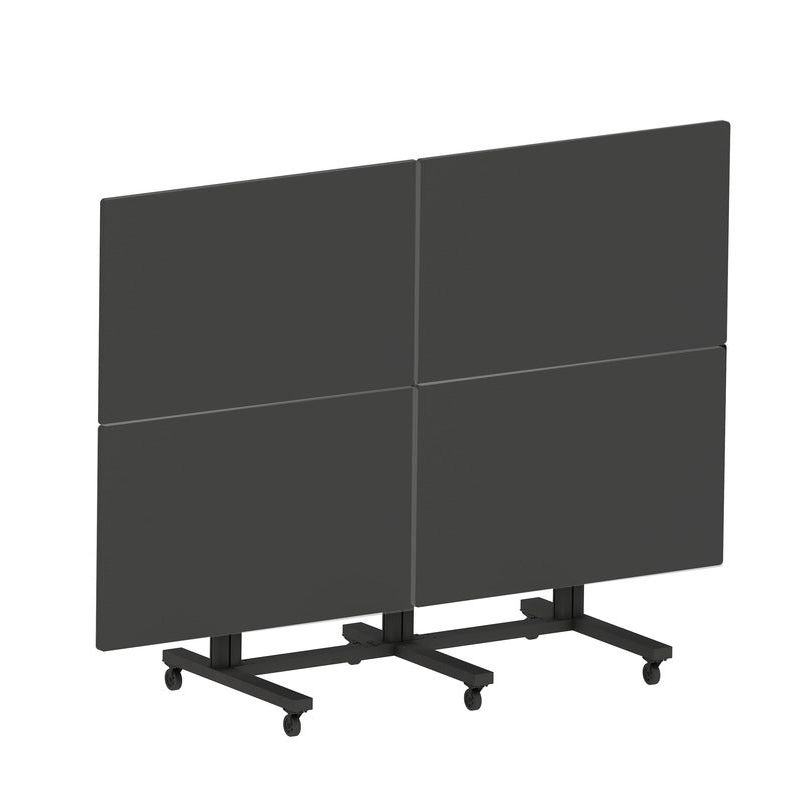 Multibrackets M Public Video Wall Stand 4-Screens 65-75" Black