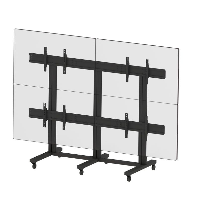 Multibrackets M Public Video Wall Stand 4-Screens 65-75" Black