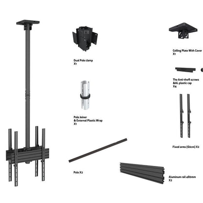 Multibrackets M Ceiling Mount Pro MBC1UX2P 400x600