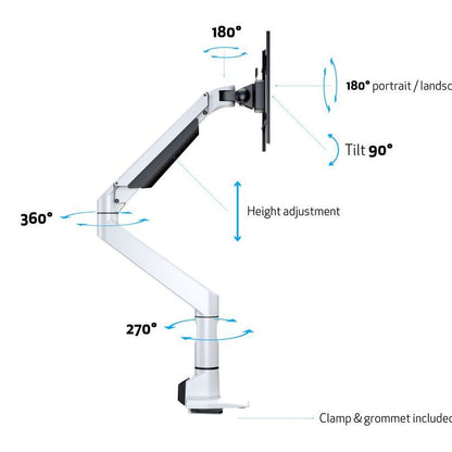 Multibrackets M VESA Gas Lift XL Single White
