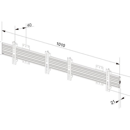 Multibrackets M Wallmount Pro MBW2U Fixed 200 Black