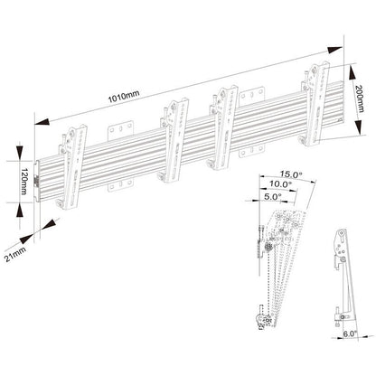Multibrackets M Wallmount Pro MBW2U Tilt 200 Black
