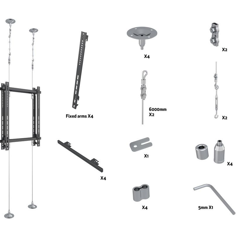 Multibrackets M Pro Series - Wire 6000 Back to Back