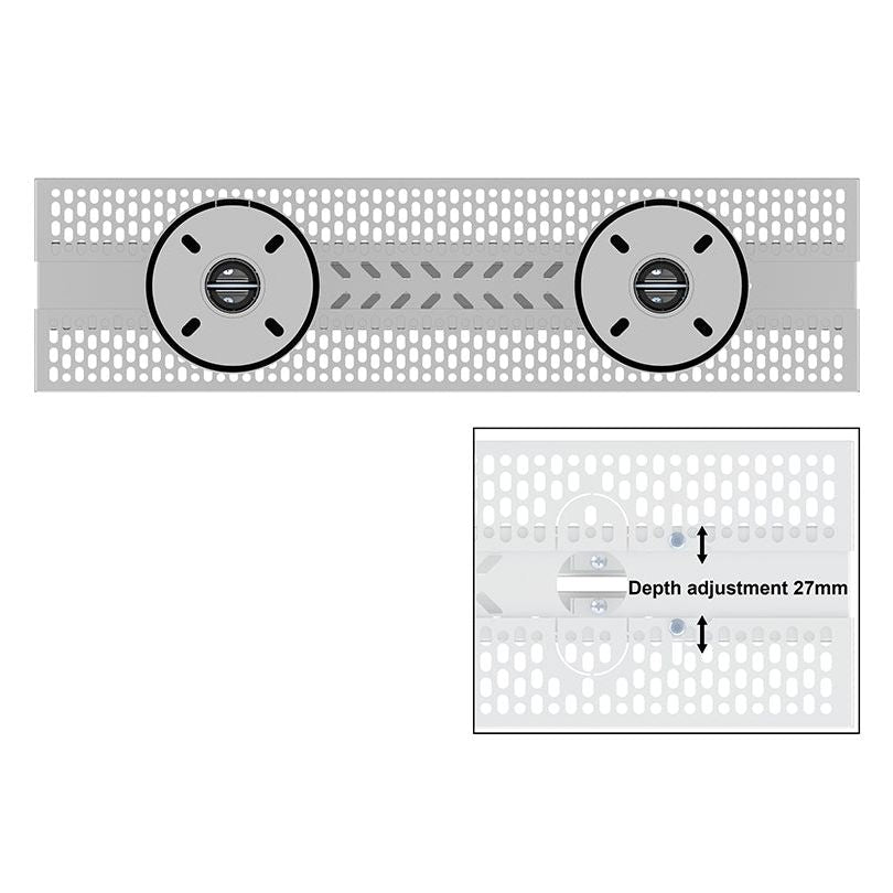 Multibrackets M Pro Series Enclosure Floor to Ceiling Mount B2B 55" Medium White