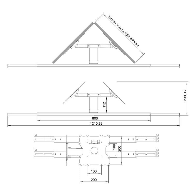 Multibrackets M Store Shelf Mount Pro Dual 32BDL-4050D