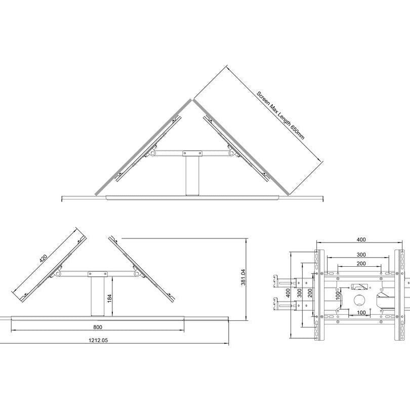 Multibrackets M Store Shelf Mount Pro Dual 49BDL-4050D