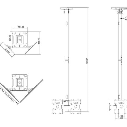 Multibrackets M Ceiling Mount Pro Dual 32BDL-4050D