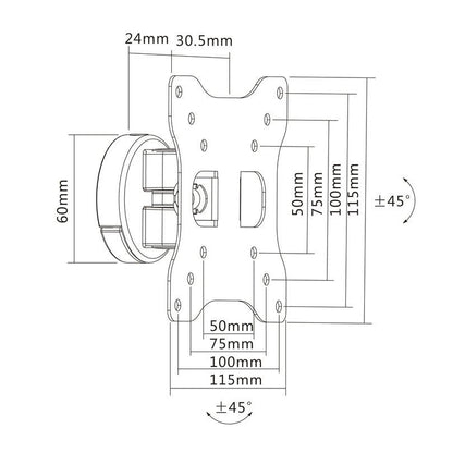 Multibrackets M VESA Full-Motion I 50 75 100
