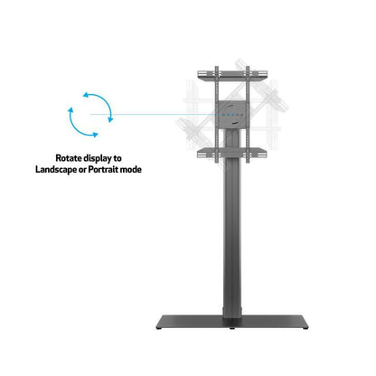 Multibrackets M Public Display Stand 180 HD Single Black w. Floorbase