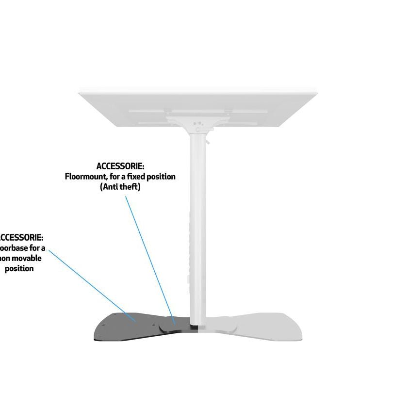 Multibrackets M Public Display Stand 110 HD Floorbase Single Black