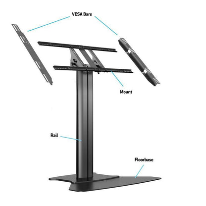 Multibrackets M Public Display Stand 110 HD Floorbase Single Black