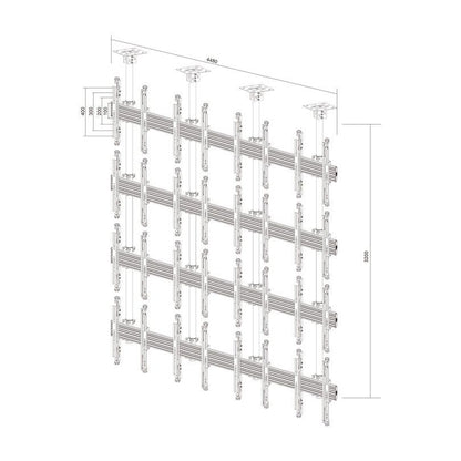 Multibrackets M Ceiling Mount Pro MBC4X4U Adjustable