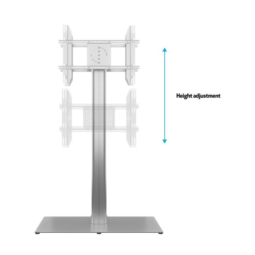 Multibrackets M Public Display Stand 180 HD Back to Back Silver w. Floorbase