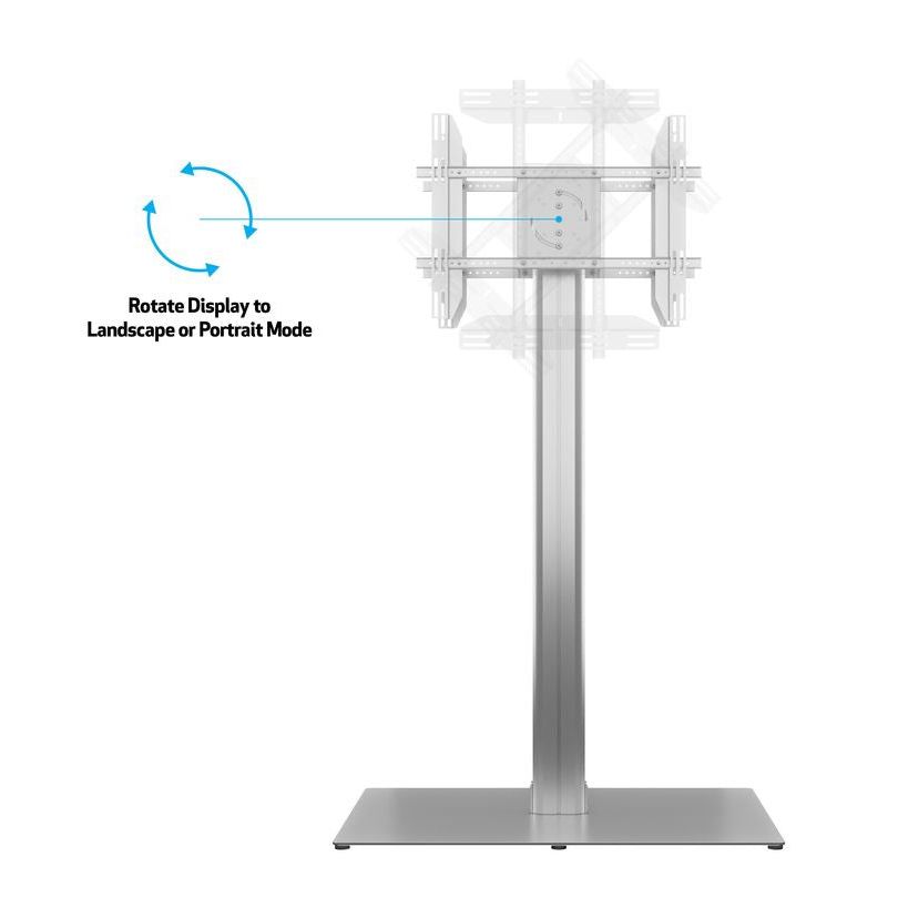 Multibrackets M Public Display Stand 180 HD Back to Back Silver w. Floorbase