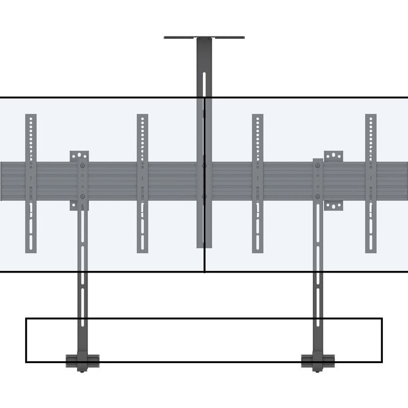 Multibrackets M Pro Series - Side by Side with brackets 65"