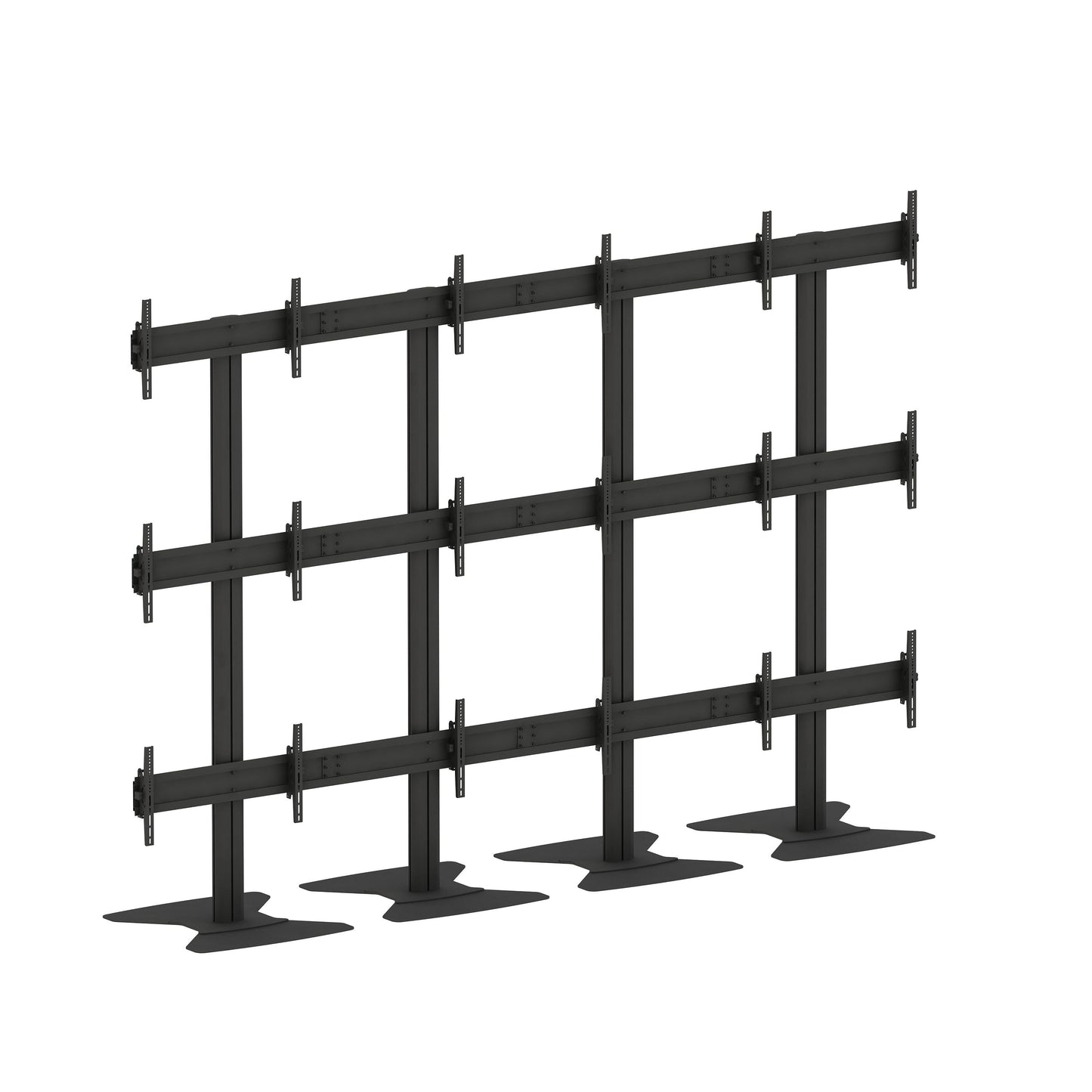 Multibrackets M Public Video Wall Stand 9-Screens 65-75" Black