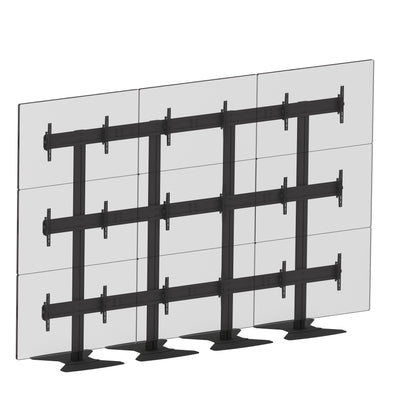 Multibrackets M Public Video Wall Stand 9-Screens 65-75" Black
