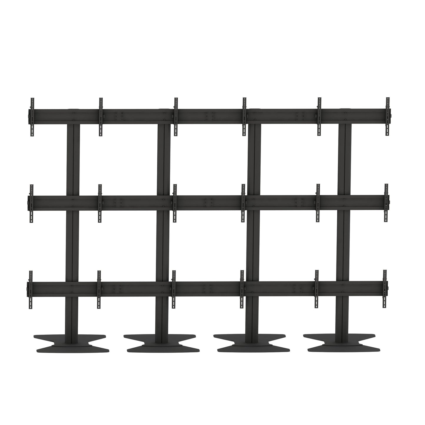 Multibrackets M Public Video Wall Stand 9-Screens 65-75" Black