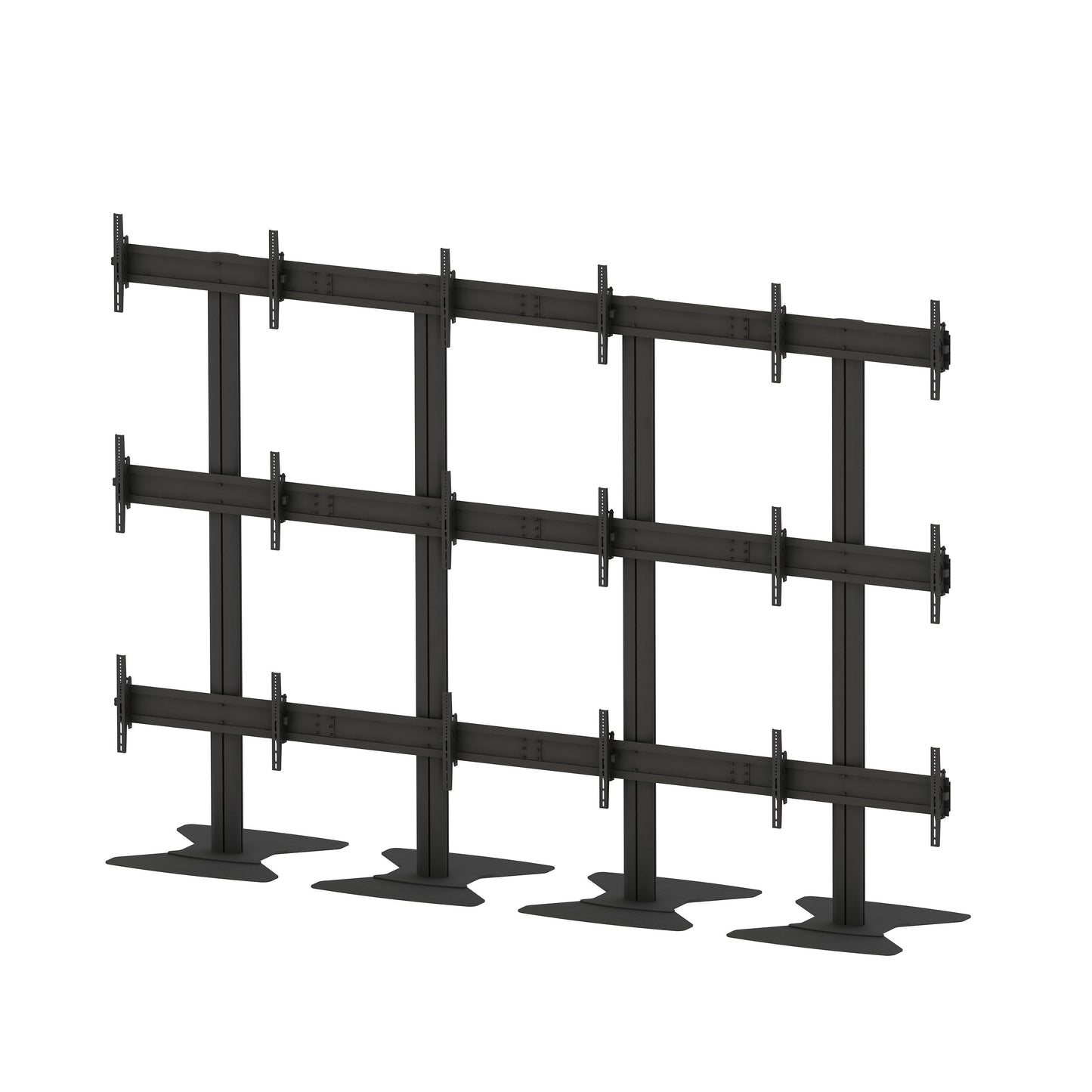 Multibrackets M Public Video Wall Stand 9-Screens 65-75" Black