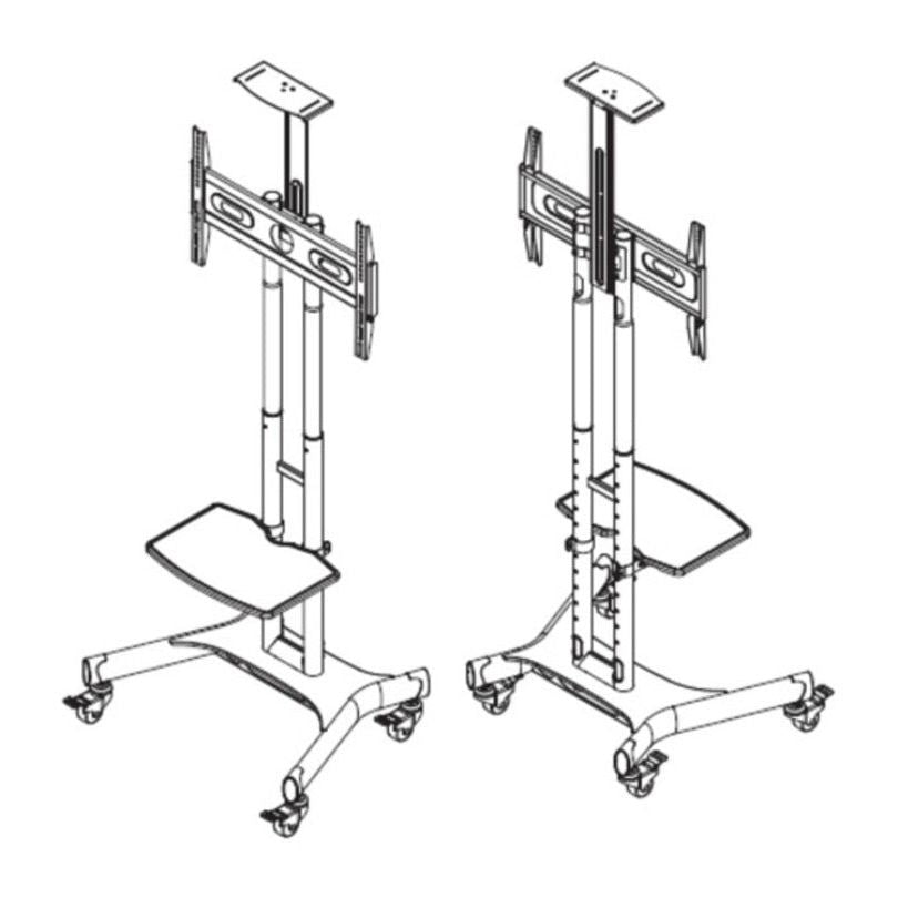 Multibrackets M Public Floormount Basic 180 incl shelf & cameraholder