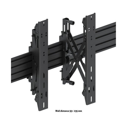 Multibrackets M Wallmount Pro MBW3x1UP Push In Pop Out Black