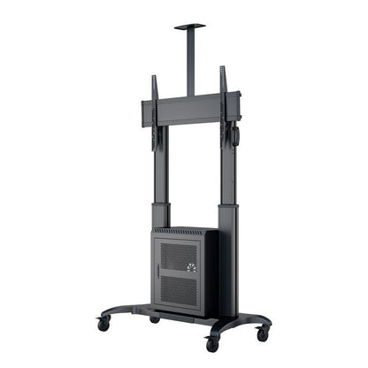 Multibrackets M Public Floorstand Dual Pillar 180 HD with AV Cabinet