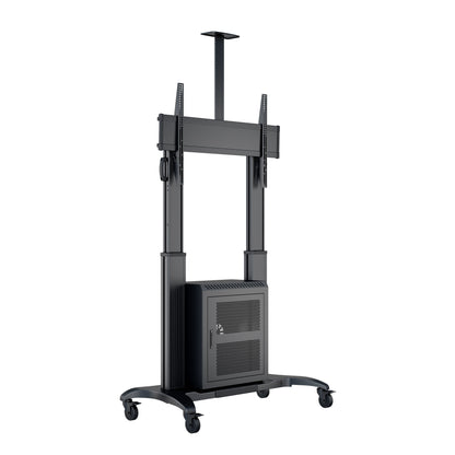 Multibrackets M Public Floorstand Dual Pillar 180 HD with AV Cabinet