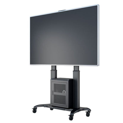 Multibrackets M Public Floorstand Dual Pillar 180 HD with AV Cabinet