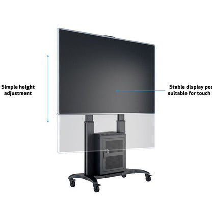 Multibrackets M Public Floorstand Dual Pillar 180 HD with AV Cabinet