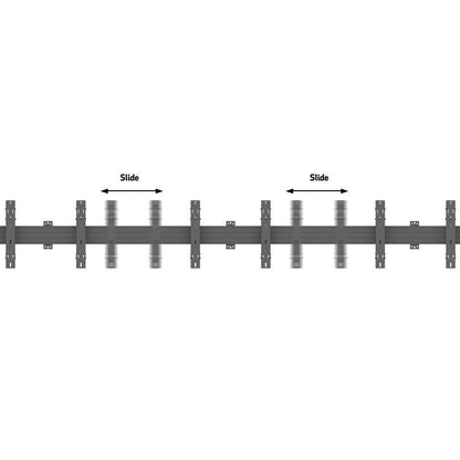 Multibrackets M Wallmount Pro MBW3x3U Push In Pop Out Black